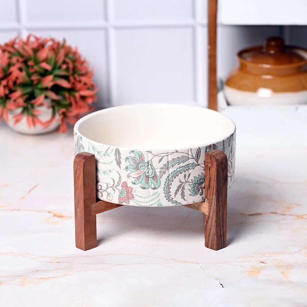 Ceramic Flat Deep Serving Serving Bowl/Donga – 800ml (Pack of 1)