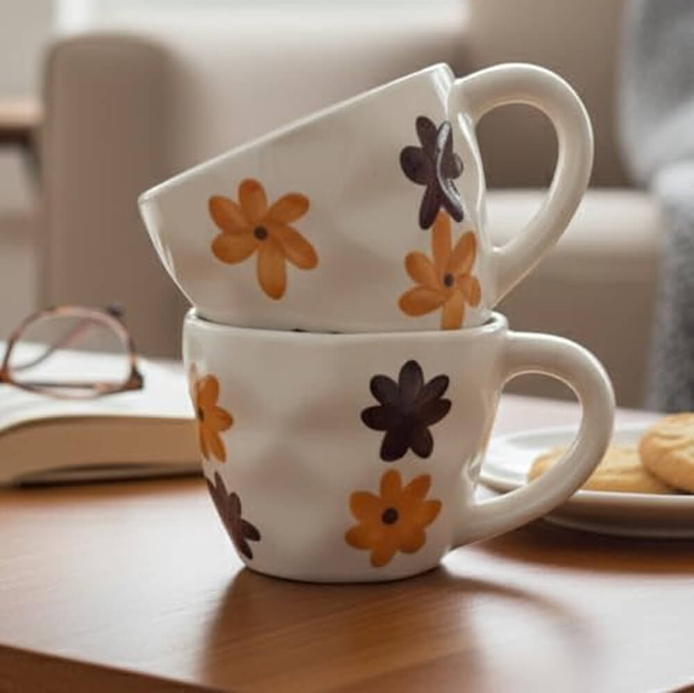 Boho Bloom Coffee Mug| Pack of 2