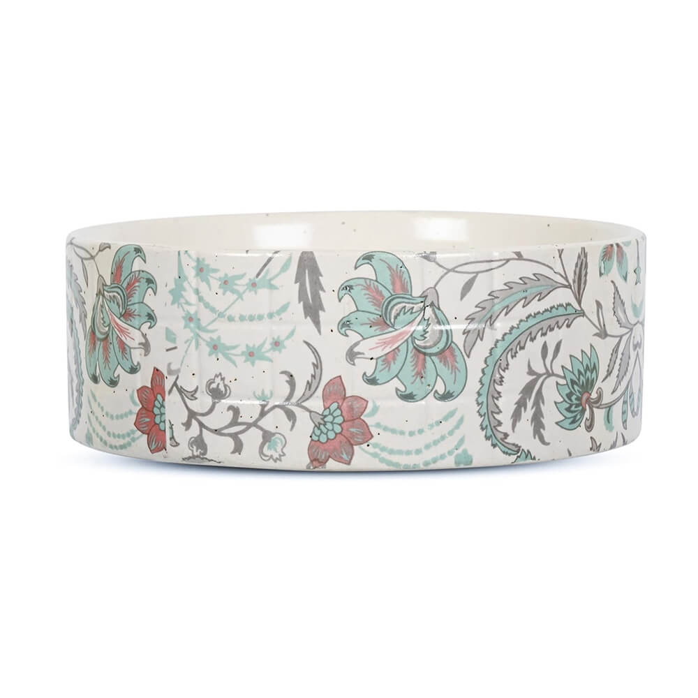 Ceramic Flat Deep Serving Serving Bowl/Donga – 800ml (Pack of 1)