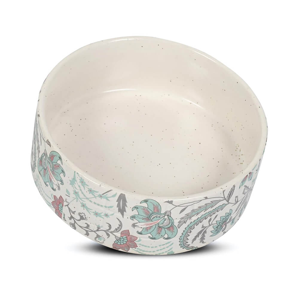 Ceramic Flat Deep Serving Serving Bowl/Donga – 800ml (Pack of 1)