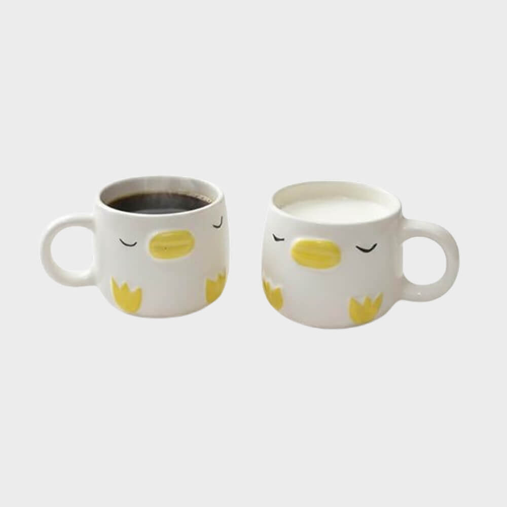 Sleepy Chick Yellow Coffee Mug| Pack of 2
