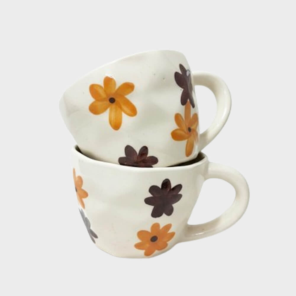 Boho Bloom Coffee Mug| Pack of 2