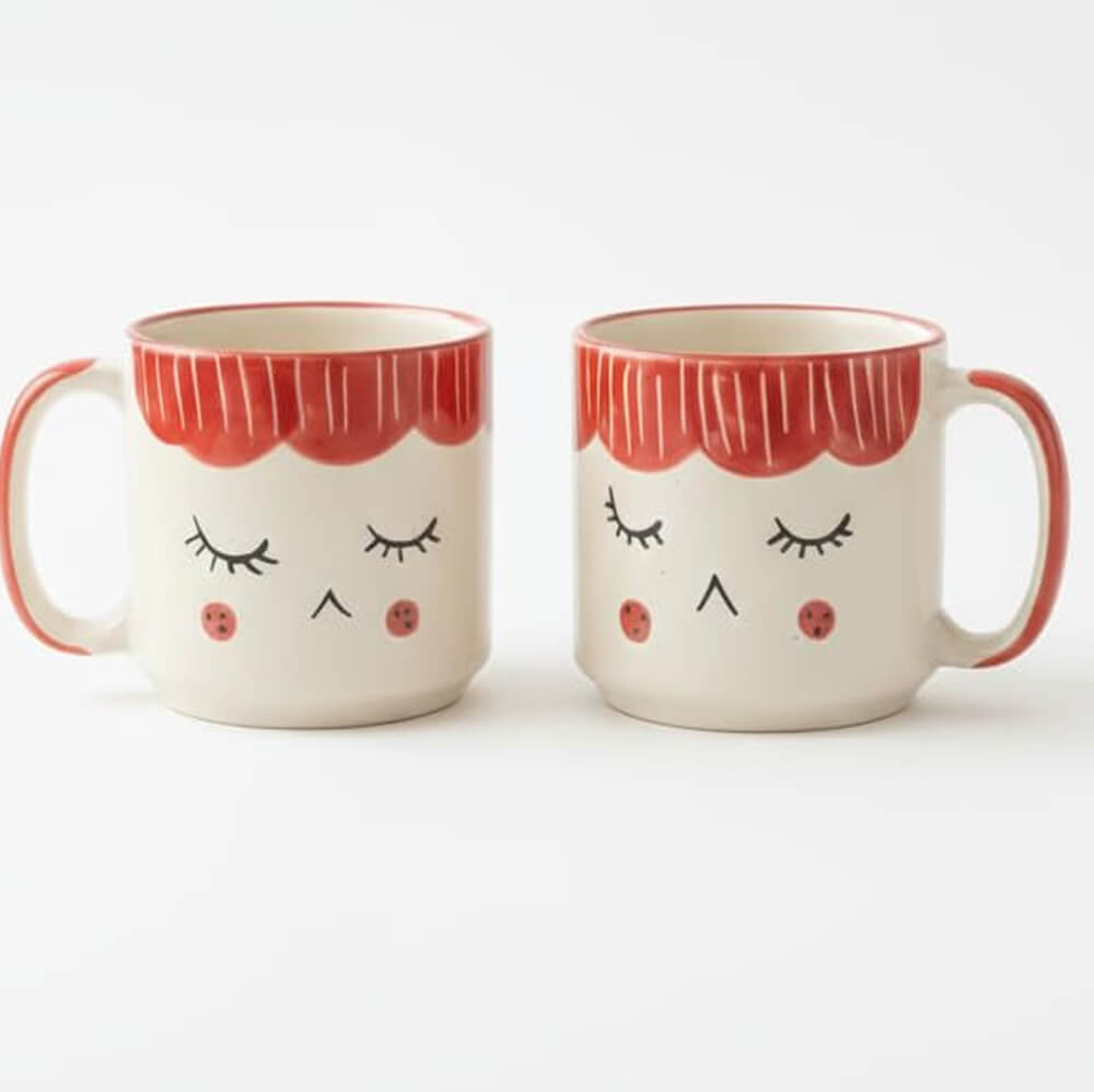 Blush & Brew Coffee Mug, Cup Pack of 2