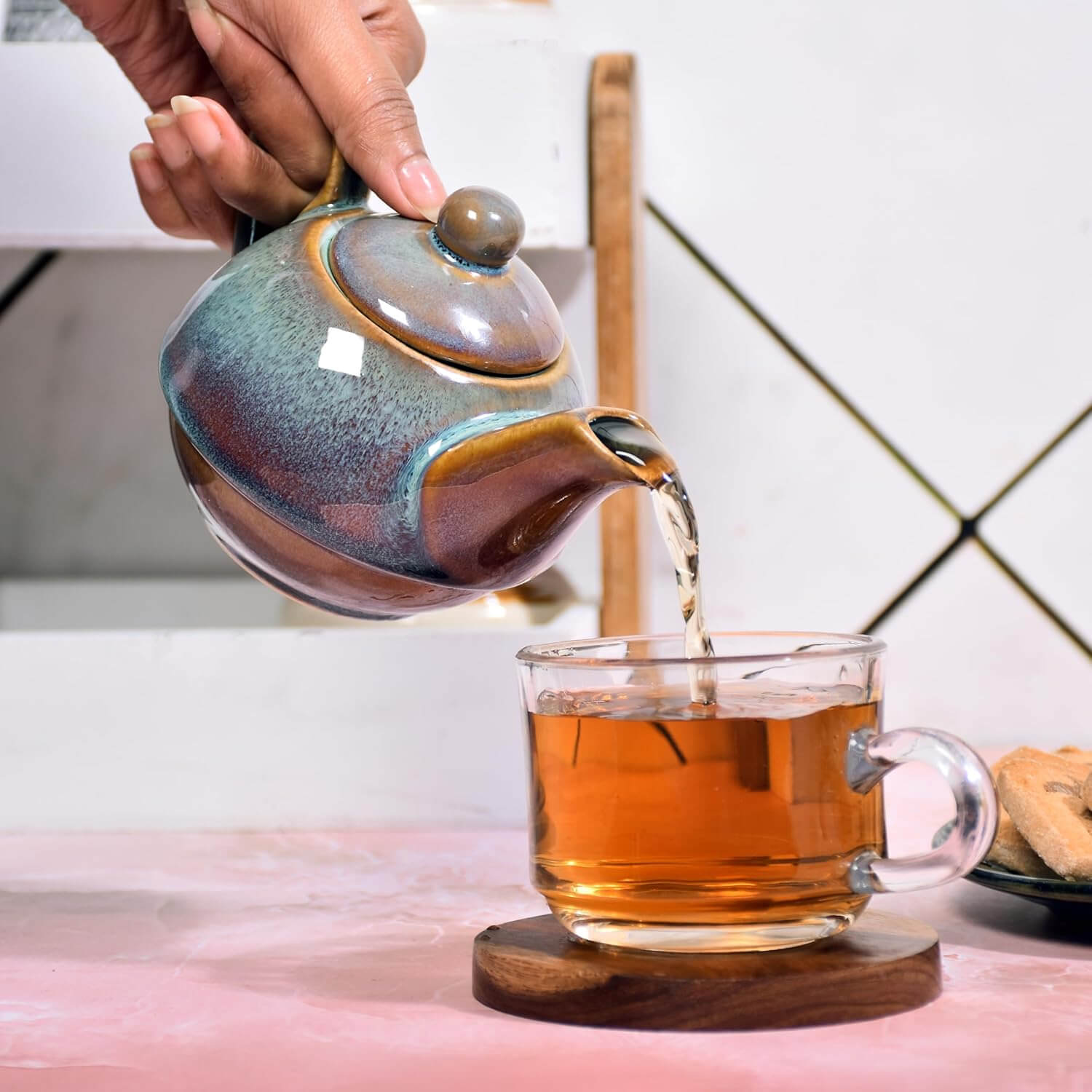 SPICY SPACES Ceramic Tea Kettle 250ml