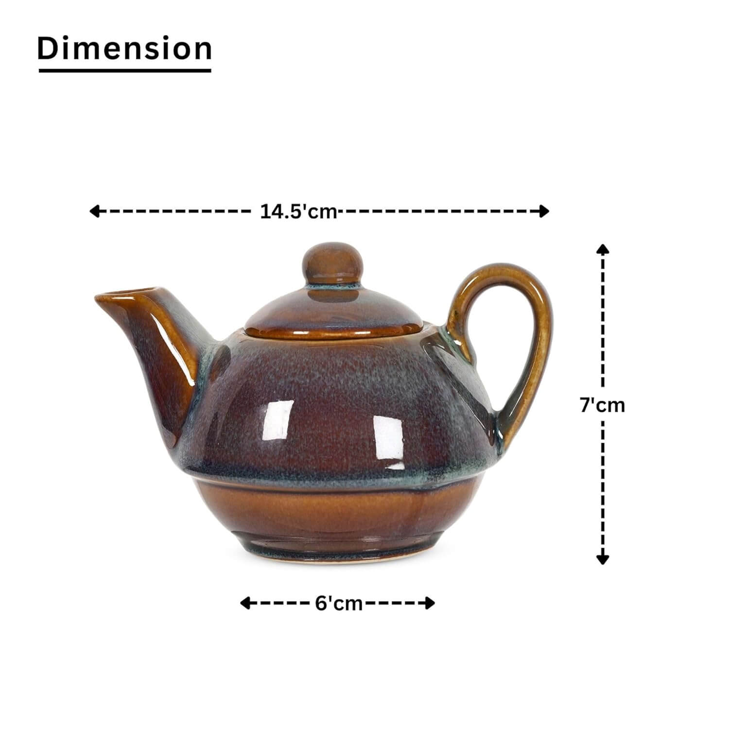 SPICY SPACES Ceramic Tea Kettle 250ml