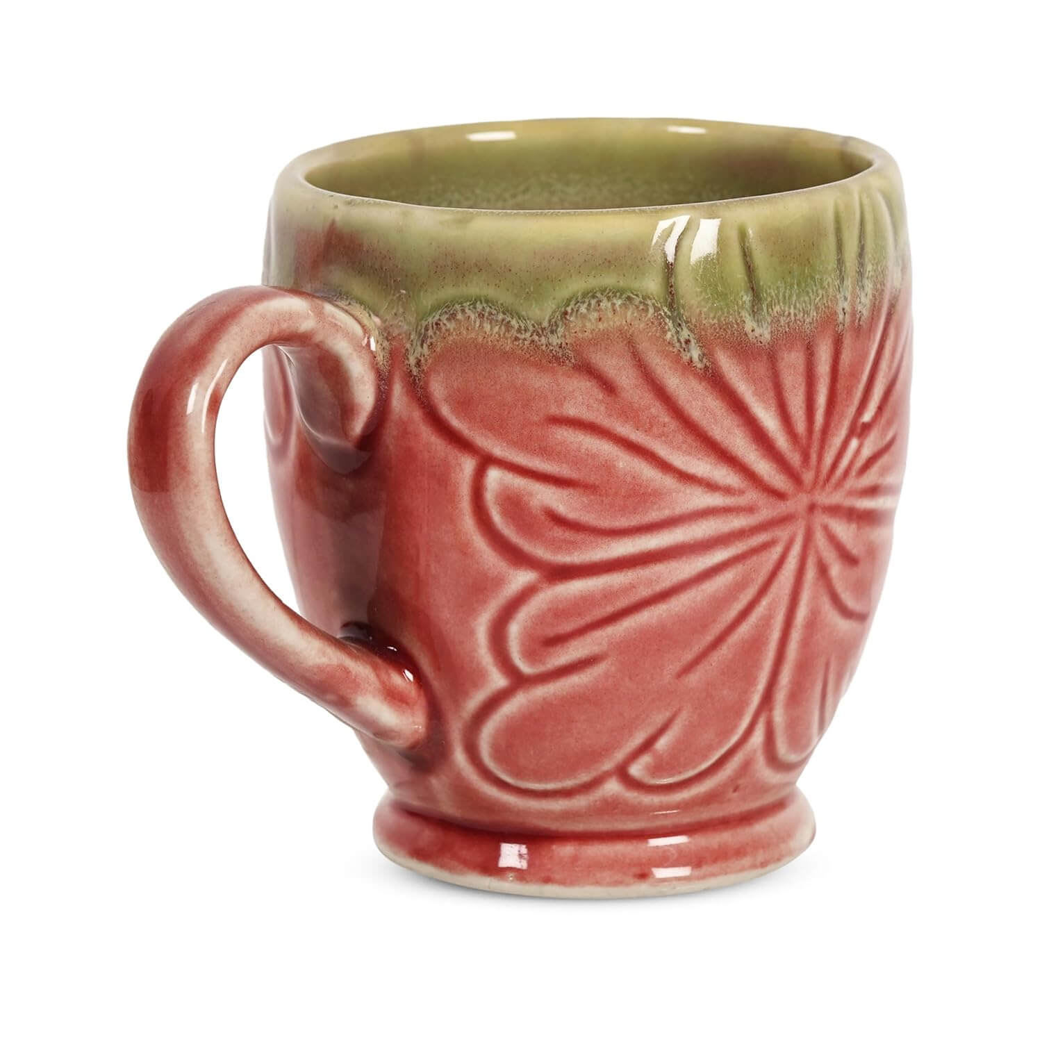 Pink Bloom Ceramic Coffee Mug Set of 4